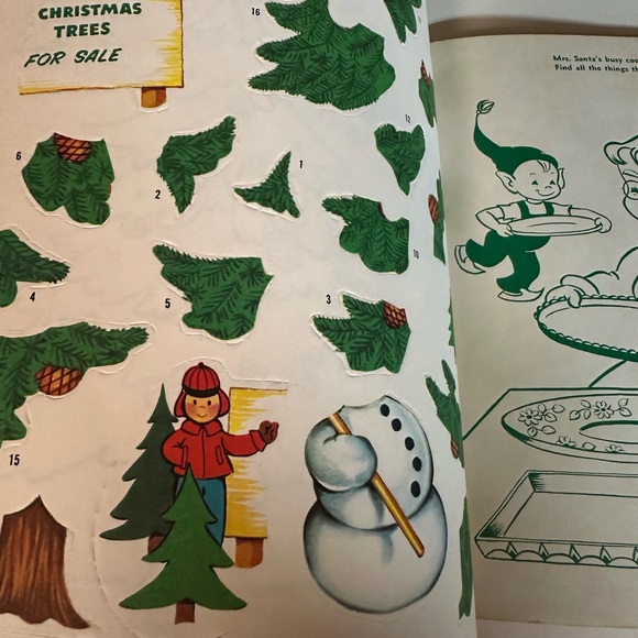 Vintage 1960’s Christmas Sticker Book - Picture 4 of 6